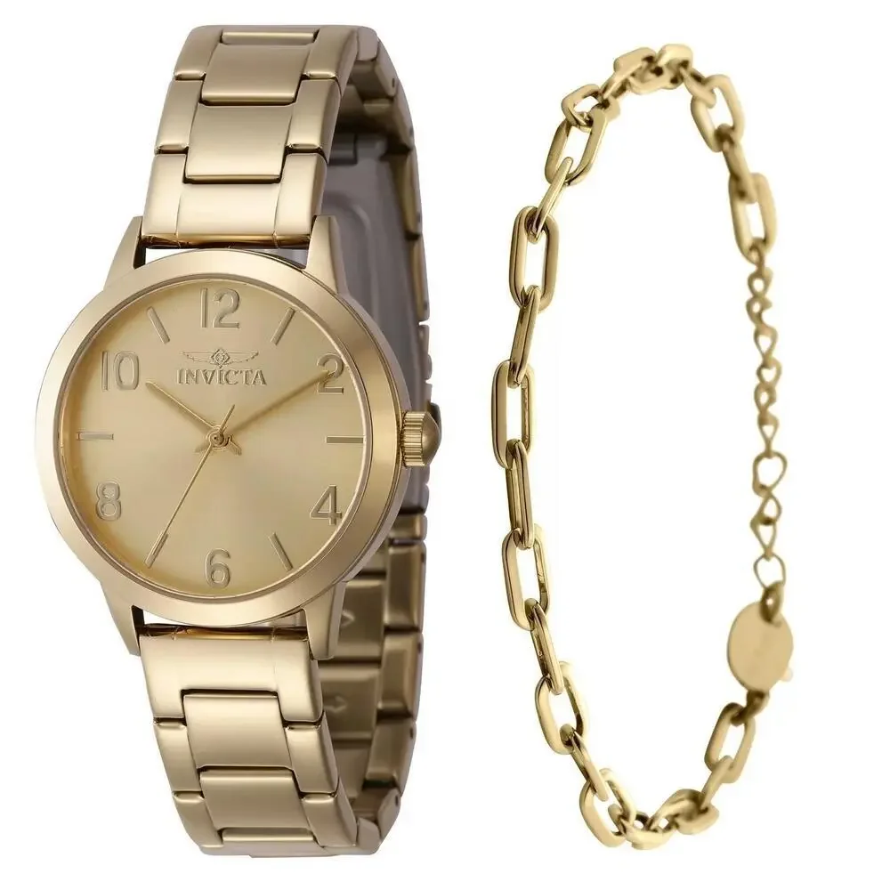 NWT Invicta 47271 Wildflower | 3-Hand | Gold | Women's Watch